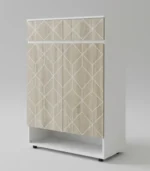 ⁦Modern Geometric Shoe Cabinet⁩ - الصورة ⁦6⁩