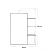 ⁦دولاب أحذية MDF مزود بـ 6 أرفف⁩ - الصورة ⁦2⁩