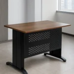 Modern Office Desk – MDF Wood Top & Metal Legs