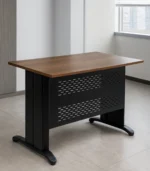 Modern Office Desk – MDF Wood Top & Metal Legs