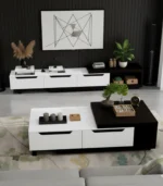 Modern TV Unit & Coffee Table Set – MDF with HPL Finish - الصورة 6