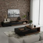 Modern TV Unit & Coffee Table Set – MDF with HPL Finish