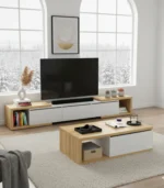 Fusion Living Room Set – 3-Door TV Unit & Drawer Coffee Table - Image 8
