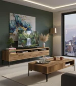 Linea Duo Living Room Set – TV Unit & Coffee Table, MDF with HPL Finish - Image 8