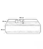 Modern TV Unit & Coffee Table Set – MDF with HPL Finish, 240 cm - Image 9