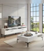 Linea Duo Living Room Set – TV Unit & Coffee Table, MDF with HPL Finish - Image 5