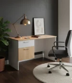 WorkNest MDF Office Desk – 2 Drawers, 120 cm - Image 2