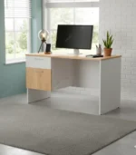 WorkNest MDF Office Desk – 2 Drawers, 120 cm
