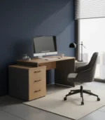 ⁦ProSpace MDF Office Desk – 3 Drawers, 140 cm⁩ - الصورة ⁦2⁩