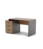 ⁦ProSpace MDF Office Desk – 3 Drawers, 140 cm⁩ - الصورة ⁦3⁩