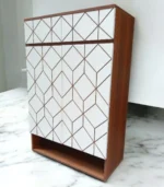 ⁦Modern Geometric Shoe Cabinet⁩ - الصورة ⁦7⁩