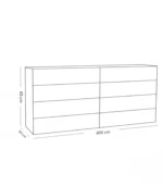 Nova White Drawer Unit – MDF with HPL Paper Finish - Image 4