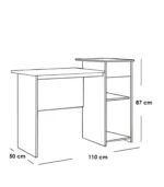 Storica MDF Office Desk – 1 Drawer & 2 Shelves, 110 cm - Image 4