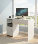 ⁦WorkEase MDF Office Desk – 2 Shelves & Storage Unit, 120 cm⁩ - الصورة ⁦2⁩