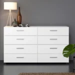 Minimalist White Drawer Unit – Modern MDF Storage