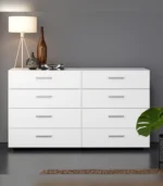 Minimalist White Drawer Unit – Modern MDF Storage