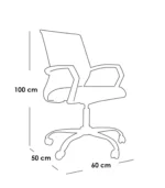 Plastic and Mesh Office Chair – Black Ergonomic Comfort - Image 3