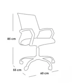 Modern Black Mesh Office Chair – With Chinese Mechanism - Image 5