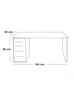 Aura Two-Tone Desk - Image 3