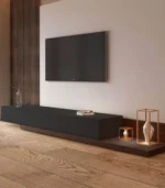 Modern 3-Door TV Unit 240 × 40 × 40 cm – MDF & Melamine