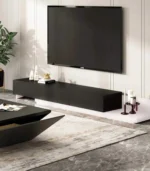 ⁦Modern 3-Door TV Unit 240 × 40 × 40 cm – MDF & Melamine⁩ - الصورة ⁦3⁩