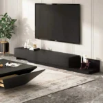 ⁦Modern 3-Door TV Unit 240 × 40 × 40 cm – MDF & Melamine⁩ - الصورة ⁦6⁩
