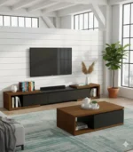 Fusion Living Room Set – 3-Door TV Unit & Drawer Coffee Table - Image 3