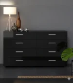 Minimalist White Drawer Unit – Modern MDF Storage - Image 3