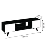 Zora Mid-Century TV Unit - الصورة 4